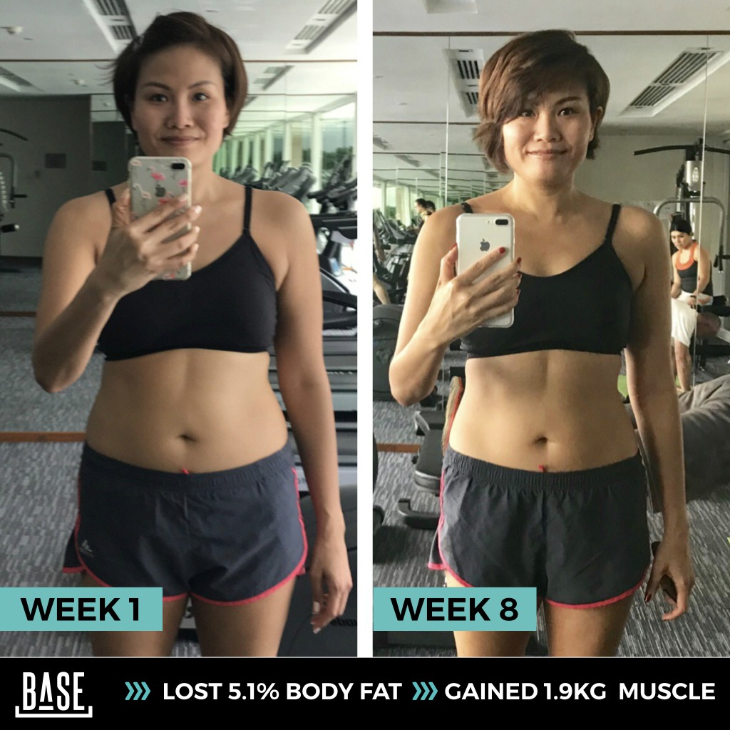 Nat's great transformation picture showed how she got great fat loss results